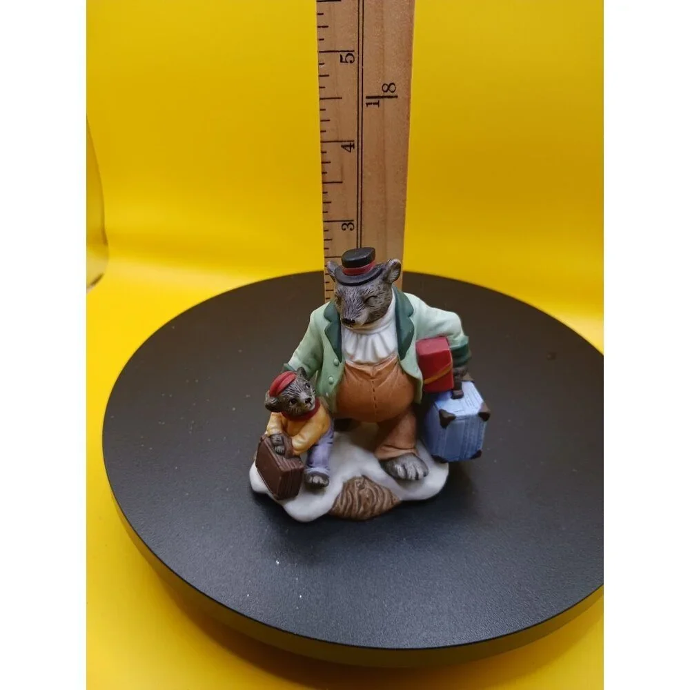 Fitz & Floyd vtg christmas hamlet mr.grizzly Multicolor